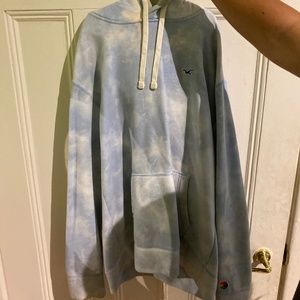Blue tie dye hoodie